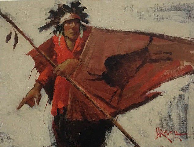 Mike Larsen, Buffalo Robe
Acrylic on Canvas, 12 x 16 in. (30.5 x 40.6 cm)
0073
$3,200
Gallery staff will contact you 72 hours after purchase regarding any additional shipping costs.