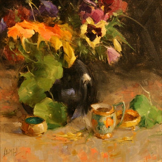Dorothy Lampl, NASTURTIUMS & PANSIES
Oil on Linen, 12 x 12 in. (30.5 x 30.5 cm)
Signature: "Lampl," Front, Bottom, Left Corner / Framed
LAM005
$1,400
Gallery staff will contact you 72 hours after purchase regarding any additional shipping costs.