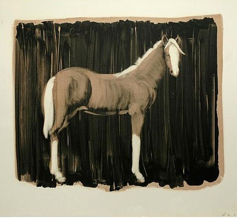 Joe Andoe, TAN HORSE ON BLACK, 1989
Monotype, 25 x 28 1/4 in.
AND029
$1,950
Gallery staff will contact you 72 hours after purchase regarding any additional shipping costs.