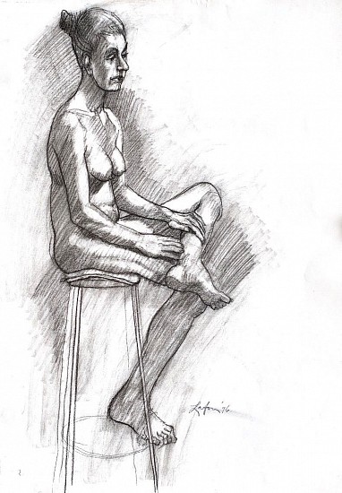 D. J. Lafon, WOMAN ON STOOL #3, 1996
Charcoal on Paper, 24 1/2 x 18 in. (62.2 x 45.7 cm)
LAF2099
$590
Gallery staff will contact you 72 hours after purchase regarding any additional shipping costs.