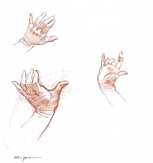 Sherrie McGraw, THE HAND STUDIES
Conte, 6 x 6 1/2 in. (15.2 x 16.5 cm)
Signature: "McGraw," Front, Bottom, Left Corner / Framed
McG019
$600
Gallery staff will contact you 72 hours after purchase regarding any additional shipping costs.