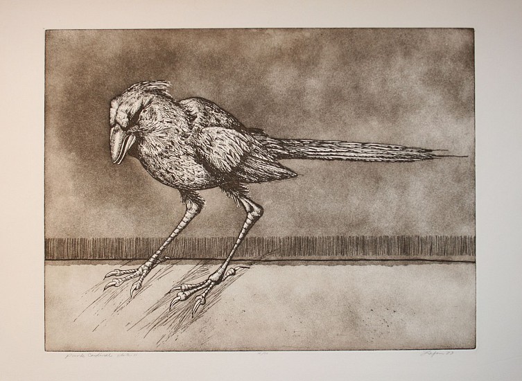D. J. Lafon, PUNK BIRD
Etching, 21 x 33 in. (53.3 x 83.8 cm)
LAF1120b
$750
Gallery staff will contact you 72 hours after purchase regarding any additional shipping costs.