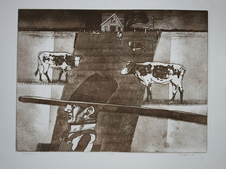 D. J. Lafon, RURAL MAN
Etching, 21 x 33 in. (53.3 x 83.8 cm)
LAF1124a
$750
Gallery staff will contact you 72 hours after purchase regarding any additional shipping costs.