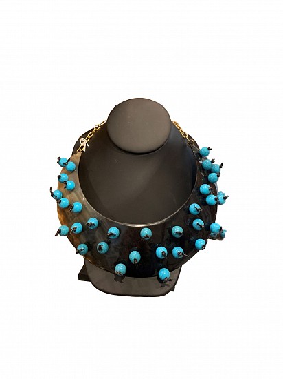 Stella Thomas Designs, HORN PLATE NECKLACE WITH TURQUOISE BEADS 6
Horn and Turquoise Beads
THOM518
$480
Gallery staff will contact you 72 hours after purchase regarding any additional shipping costs.