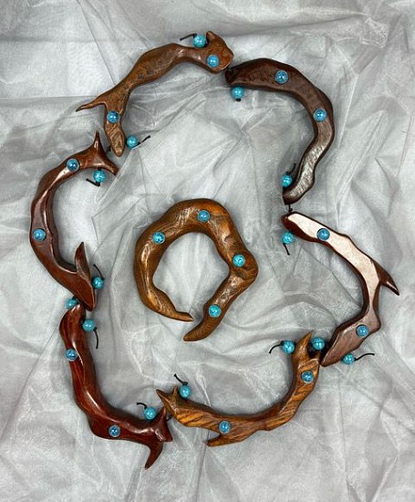 Stella Thomas Designs, WOOD WITH TURQUOISE BEADS NECKLACE AND BRACELET SET 13
Wood and Turquoise Beads
THOM521
$1,500
Gallery staff will contact you 72 hours after purchase regarding any additional shipping costs.