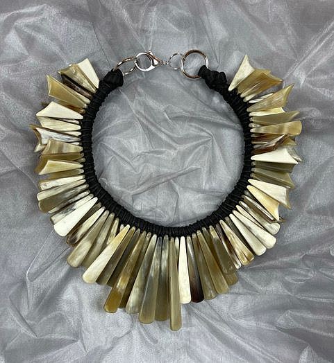 Stella Thomas Designs, HORN LARGE BIB NECKLACE - BLACK
Horn
THOM513
$600
Gallery staff will contact you 72 hours after purchase regarding any additional shipping costs.