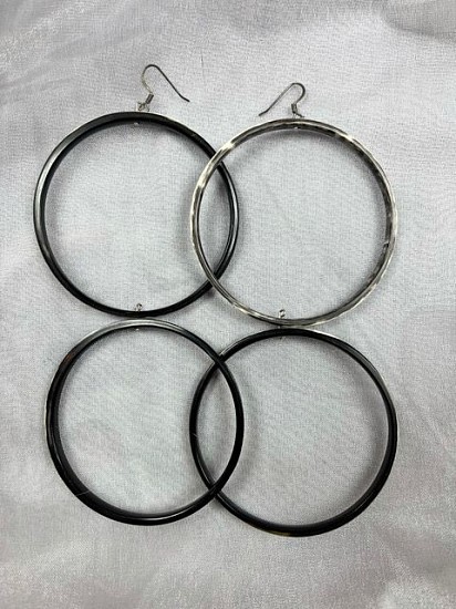 Stella Thomas Designs, STELLA 19 DOUBLE LOOP HORN EARRINGS
Horn
THOM325
$120
Gallery staff will contact you 72 hours after purchase regarding any additional shipping costs.