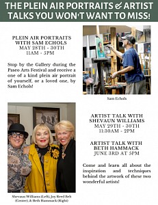 Press: PLEIN AIR PORTRAITS AND ARTIST TALKS!, May 27, 2022