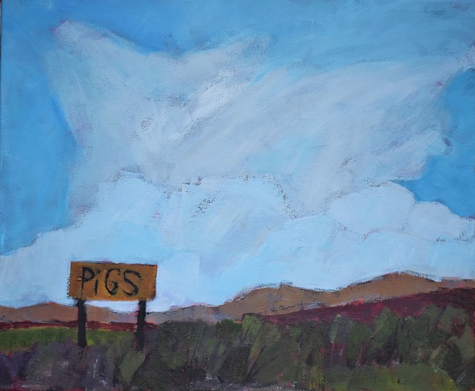 Jim Keffer, PIG SIGN WITH CLOUDS
Acrylic on Canvas, 20 x 24 in. (50.8 x 61 cm)
KEF851
$1,500
Gallery staff will contact you 72 hours after purchase regarding any additional shipping costs.