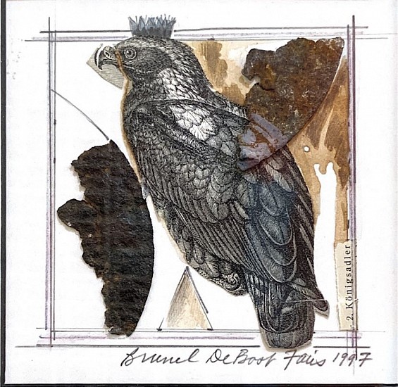 Brunel Faris, KONIGSADLER (REGAL EAGLE), 1997
Mixed Media, 4 x 4 in. (10.2 x 10.2 cm)
FAR918
$700
Gallery staff will contact you 72 hours after purchase regarding any additional shipping costs.