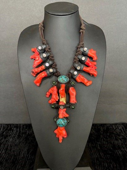 Stella Thomas Designs, Stella 2 - Corals with Brass, Turquoise
Jewelry
0394
$1,500
Gallery staff will contact you 72 hours after purchase regarding any additional shipping costs.
