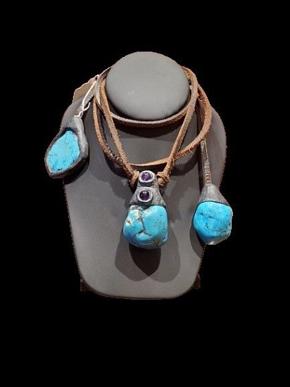 Stella Thomas Designs, Stella 6 - Three Large Turquoise Lariat
Jewelry
0398
$500
Gallery staff will contact you 72 hours after purchase regarding any additional shipping costs.