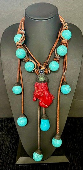 Stella Thomas Designs, Stella 7 - Double-strand Turquoise, Coral, Jade, Lapis
Jewelry
0399
$1,800
Gallery staff will contact you 72 hours after purchase regarding any additional shipping costs.