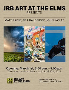 Press: Featured artists Matt Payne, Rae Baldridge, and John Wolfe, March  1, 2024